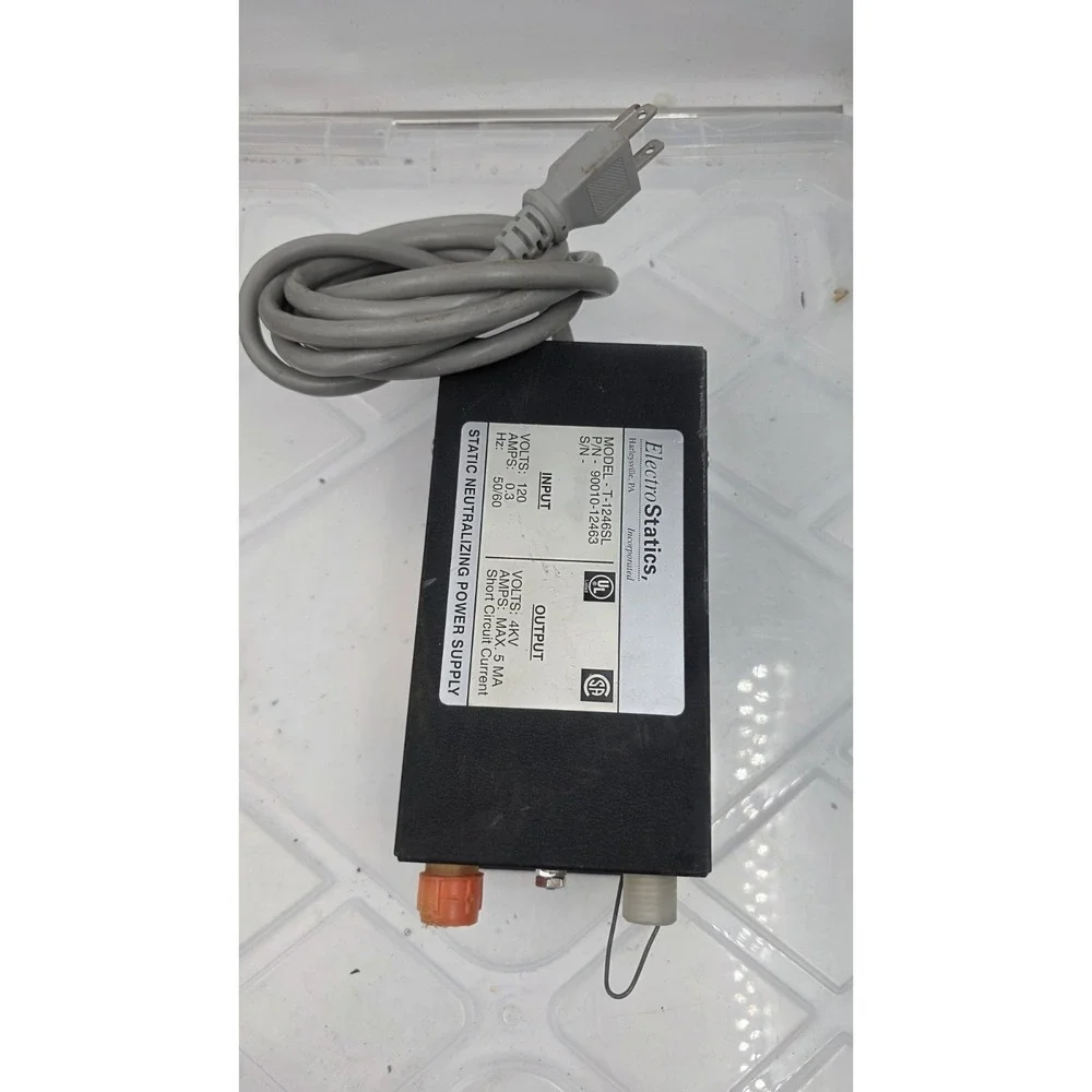 ELECTROSTATICS T-1246SL Static Neautralizing POWER SUPPLY. Used. 120vac